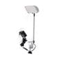 12 Watt Display Spotlight with Adjustable Clamp-on Base for Trade Show Use - Silver