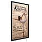 Wall Mounted Backlit Poster Frame, Snap Open, Illuminated