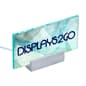 3.125" Illuminated Name Plate w/ Acrylic Panel, Wall Mountable, LED Lights - Silver