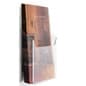 Acrylic Magazine Wall Rack, 9"w, Single Pocket - Clear