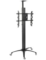 Floor Standing TV Stand With Power Strip & 4 Casters for Shops Floor Standing TV Stand With Power Strip & 4 Casters for Retail Stores