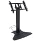TV Stand for Floor with Flat Base, Fits 32”-55” Monitors, Tilting Bracket- Black