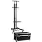 TV Stand w/ Shelf Fits Monitors 32”to 65”, Knockdown w/ Travel Case – Black