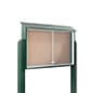45 x 30 Message Center w/ Sliding Doors, Locking, Outdoor Use, Ground Inserted