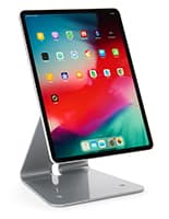 Magnetic Tablet Counter Stand w/ Cable Lock, Universal Compatibility – Black & Silver Magnetic tablet stand made of steel material
