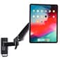 Magnetic Tablet Wall Mount with Cable Lock, Universal Compatibility – Black or Silver