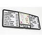 51"w Menu Letter Board with Letter Set & Changeable Food Graphic Inserts - Black