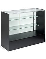 Display Case: 4' Long, Economical Melamine Construction display case