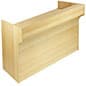 Cash Register Stand w/ Locking Cash Drawer, Ledge Top, and Two Adjustable Shelves