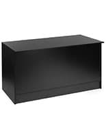 Cash Register Counter: 70" Wide Low Style - Black cash register counter