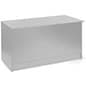 70" White Cash Wrap w/ 3 Adjustable Storage Shelves & Flat Top