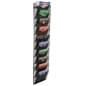 Single & Multi-Tiered Metal Mesh Literature Wall Rack, 1-20 Pockets - Multiple Colors