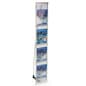 Portable Literature Floor Stand with Case, 8.5 x 11 Pockets