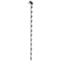 Metal Hanging Clip Merchandiser with Header, 12 Clamps per Strip, Set of 25 - Black