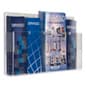 Acrylic Literature Wall Rack, Adjustable Pockets, Multiple Size Options - Clear