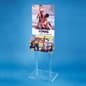 22" x 28" Floor Standing Poster Holder with Literature Pockets - Clear