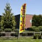 14' Feather Flag w/ Ground Spike and Pre-printed Opening Message
