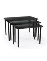 Modern Black Nesting Tables Black Nesting Tables with 3 Tiers