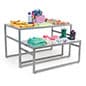 Nesting Display Tables, Rectangular, Set of 2 - White or Black