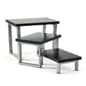 Display Risers, Set of 3, Anti-Slip - Black