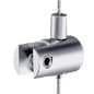 1" Edge Grip Cable Clamps for Cable Hanging System, Set of 4 - Silver