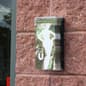 Outdoor Acrylic Brochure Wall Rack, 4"w, Single Pocket, Hinged Lid - Clear