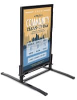 A Springer Sidewalk Sign Will Stand Out on Any Pavement and Make Your Graphics Look Great Springer Sidewalk Sign w/ Double Sided Snap Frame and Magnetic Lining