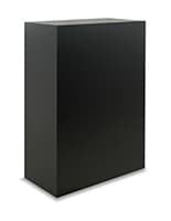 Floor Standing Pedestal, 24"w x 16"d Rectangular Top, MDF Retail display pedestal with offered in two other sizes