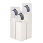 Floor Standing Pedestal Display Stands, 12.5" Square top, Set of 3 - White