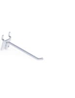 4” White Peg Hooks - Metallic 4” White Peg Hooks - Metallic