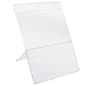 8.5 x 11 Sign Holder with Slant Back Easel Design- Clear