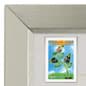 24 x 36 Poster Frame for Wall, Rear Load, 2 Mats(Black & White), 35mm Profile -Silver