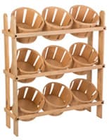 Bushel Basket Stand Perfect for Displaying Wide Variety of Products Bushel Basket Stand with Pine Wood Frame