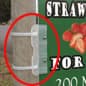 Flexible Sign Bracket for Corrugated Plastic Sheets, Wall Mounted - Clear