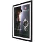 24 x 36 Poster Frame for Wall, Matted, Rear Loading, 1.25" Square Profile - Black