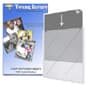 Wall Mounted Sign Holder with Adhesive Tape, Top Insert, Frameless - Clear
