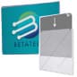 Wall Mounted Sign Holder with Adhesive Tape, Top Insert, Frameless - Clear