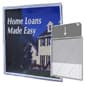 Sign Holder for Wall or Window, Frameless Design - Clear