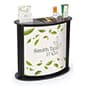 38.75" Tall Portable Counter w/ Shelf, Carrying Bags, Custom Graphics - Black