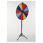 Prize Wheel with 12 Slots, Write-On Surface, Lights, Floor Standing - Multi-Color