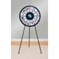 Prize Wheel with 12 Slots & Printable Templates, Countertop or Floor Standing - Black