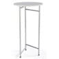 23.5” x 44” Display Table, Round - White