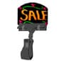 4-1/8" Clip-On Deli Tags for Wet Erase, 4-Inch Clip, Set of 100 - Black