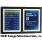 8.5" x 11" Wall Mounted Metal Poster Frame, Acrylic Lens, Top Insert - Black