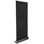 34 x 80-Inch Retractable Hook-and-Loop Banner Stand - Black