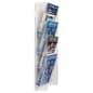 4-Tiered Acrylic Magazine Wall Rack, 8.5"w, 4 Pockets - Clear
