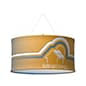 Round Ceiling Hanging Banner with Custom Printing, Recyclable Stretch Fabric
