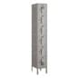 6 Tier Box Lockers, Ventilated, Steel - Gray