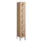 6 Tier Box Lockers, Ventilated, Steel - Tan