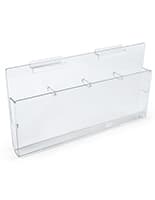 Slatwall Acrylic Adapts to Various Literature Sizes Slatwall Acrylic with Adjustable Pockets